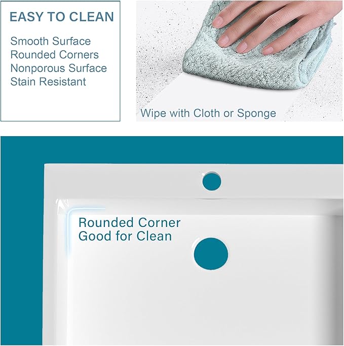 33x22 Drop In Kitchen Sink White 1 Hole, 33 Inch Topmount Fireclay Sink Drop In Single Bowl