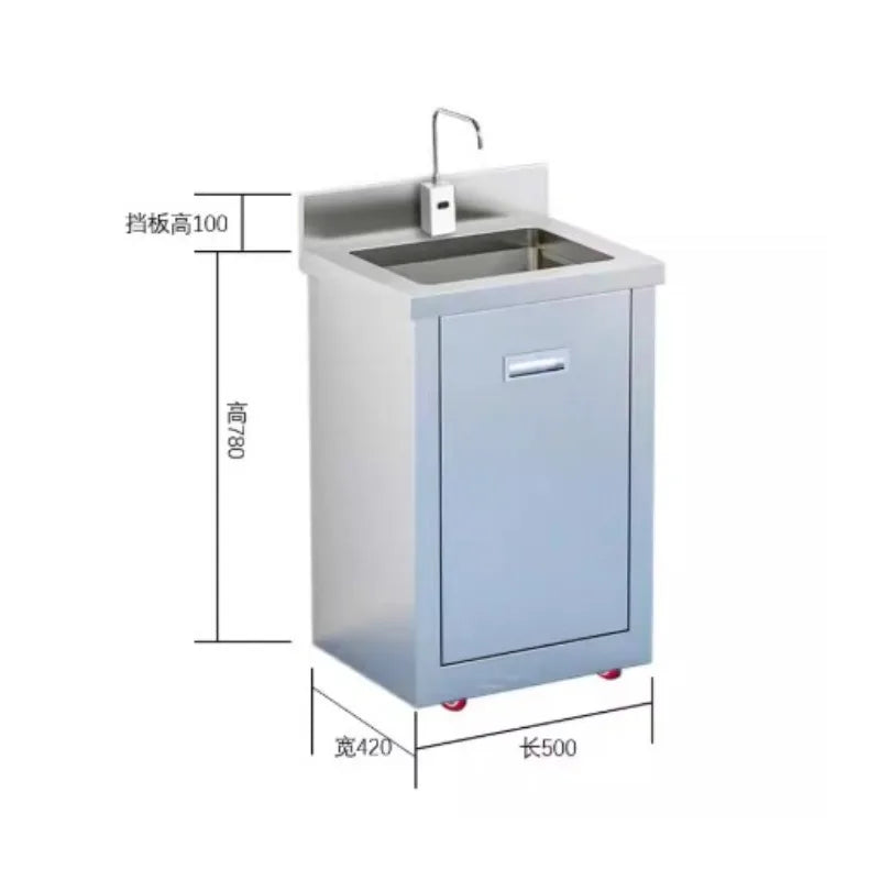 mobile sink water storage sink is not connected to the water pipe, and the special basin for induction water outlet